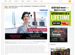 Win a Double pass to The Guernsey Literary & Potato Peel Pie Society