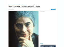 Win a DVD copy of 'A Woman Called Golda'!