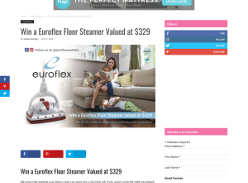 Win a Euroflex Floor Steamer