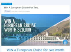 Win a European Cruise for two worth $20,000!