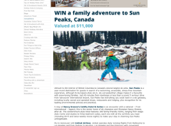 Win a family adventure to Sun Peaks, Canada