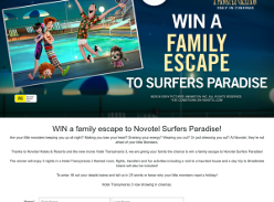 Win a family escape to Novotel Surfers Paradise