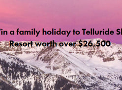 Win a Family Holiday to Telluride Ski Resort Worth over $26K
