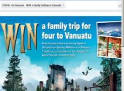 Win a family trip for 4 to Vanuatu!