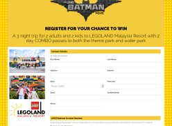 Win a family trip to LEGOLAND in Malaysia! (Purchase Required)