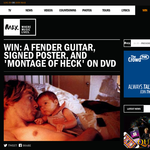 Win a Fender guitar, signed poster & 'Montage of Heck' on DVD!