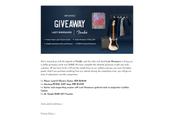 Win a Fender Player Lead III Electric Guitar & $1,500 Mr Simple Voucher from Mr Simple