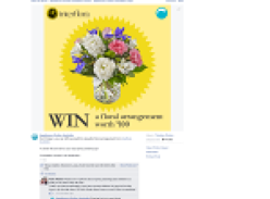 Win a floral arrangement worth $100!