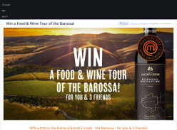 Win a Food & Wine Tour of the Barossa