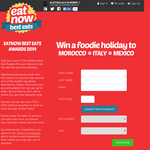 Win a foodie holiday to Morocco, Italy or Mexico!