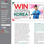 Win a foodies trip for 2 to Korea!