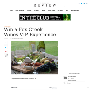 Win a Fox Creek Wines VIP Experience