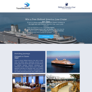 Win a Free Holland America Line Cruise for Two