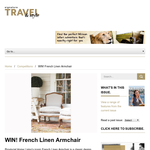 Win a French linen armchair!