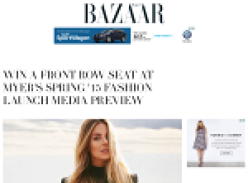 Win a front row seat at MYER's Spring '15 Fashion Launch Media Preview!