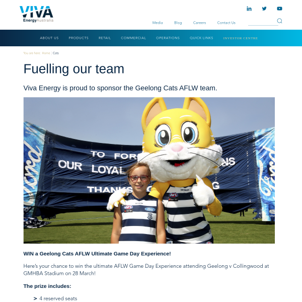 Win a Geelong Cats AFLW Ultimate Game Day Experience