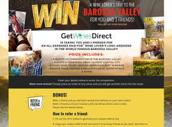 Win a Getaway to the Barossa Valley for 4
