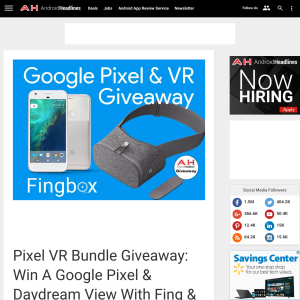 Win a Google Pixel & Daydream View VR Headset from Android Headlines