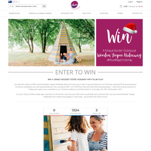 Win A Grand Wooden Teepee