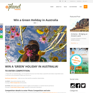 Win a green holiday in Australia!