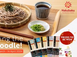 Win a Grocery Gift Card and Hakubaku Noodles