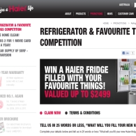Win a Haier Refrigerator