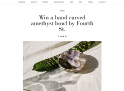 Win a Hand Carved Amethyst Bowl