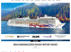 Win a Hawaiian cruise for 2