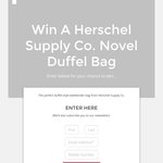 Win a Herschel Supply Co. Novel duffel bag!