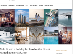Win a holiday for 2 to Abu Dhabi worth over $18,000!