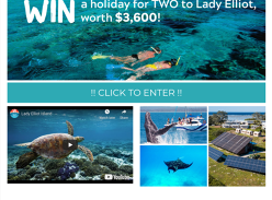 Win a holiday for 2 to Lady Elliot Island!