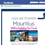 Win a holiday for 2 to Mauritius!