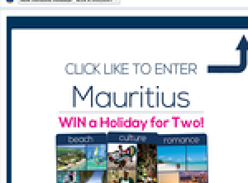 Win a holiday for 2 to Mauritius!