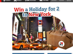 Win a holiday for 2 to New York!