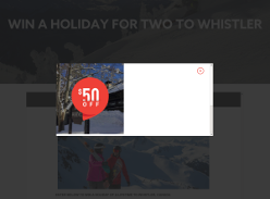 Win a holiday for two to Whistler