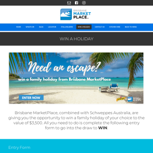Win a Holiday from Brisbane MarketPlace