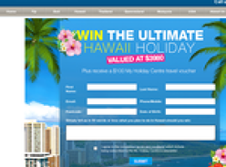 Win a Holiday in Hawaii valued at $3980