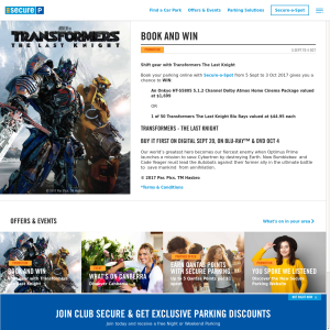 Win a Home cinema package or one of fifty Transformers: The Last Knight blurays