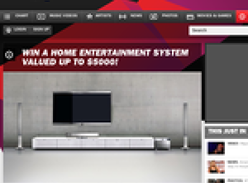 Win a home entertainment system valued up to $5,000!