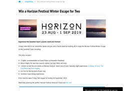 Win a Horizon Festival Winter Escape for 2