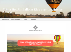 Win a Hot Air Balloon Ride over the Hunter Valley
