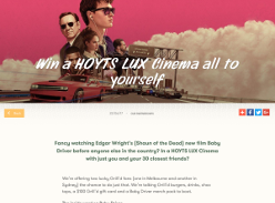 Win a HOYTS LUX Cinema all to yourself