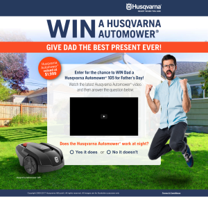 Win a Husqvarna Automower 105