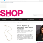 Win a 'Juliet & Company' pearl wrap necklace!