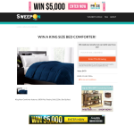 Win a king size bed comforter!