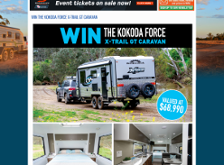 Win a Kokoda Force X-Trail GT Caravan, valued at $68,990!