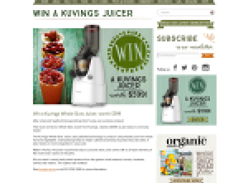 Win a Kuvings Whole Slow Juicer