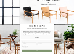 Win a Leather sling armchair