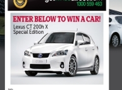 Win a Lexus CT 200h X Special Edition