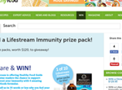 Win a Lifestream Immunity prize pack!